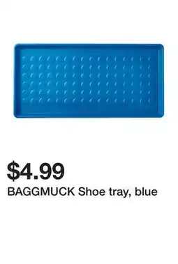 Ikea BAGGMUCK Shoe tray, blue offer