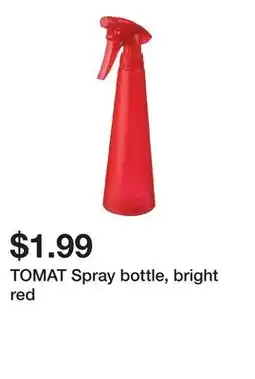Ikea TOMAT Spray bottle, bright red offer