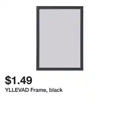 Ikea YLLEVAD Frame, black offer