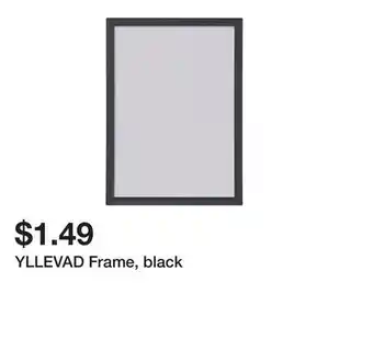 Ikea YLLEVAD Frame, black offer