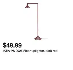 Ikea IKEA PS 2026 Floor uplighter, dark red offer
