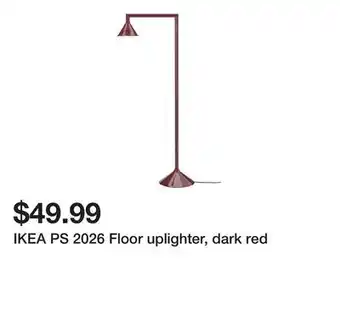 Ikea IKEA PS 2026 Floor uplighter, dark red offer