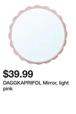 Ikea DAGGKAPRIFOL Mirror, light pink offer