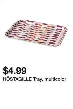 Ikea HÖSTAGILLE Tray, multicolor offer