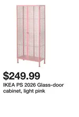 Ikea IKEA PS 2026 Glass-door cabinet, light pink offer