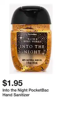 Bath & Body Works Into the Night PocketBac Hand Sanitizer offer