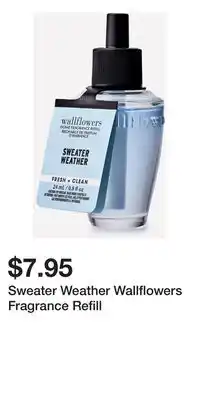 Bath & Body Works Sweater Weather Wallflowers Fragrance Refill offer