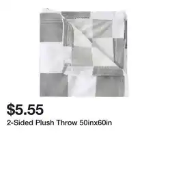 Five Below 2-Sided Plush Throw 50inx60in offer