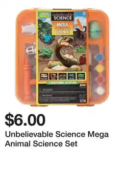 Five Below Unbelievable Science Mega Animal Science Set offer