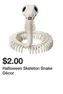 Five Below Halloween Skeleton Snake Décor offer