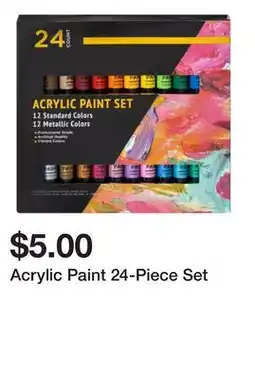 Five Below Acrylic Paint 24-Piece Set offer