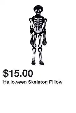 Five Below Halloween Skeleton Pillow offer