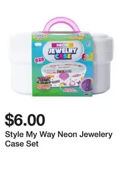 Five Below Style My Way Neon Jewelery Case Set offer