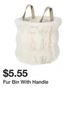 Five Below Fur Bin With Handle offer