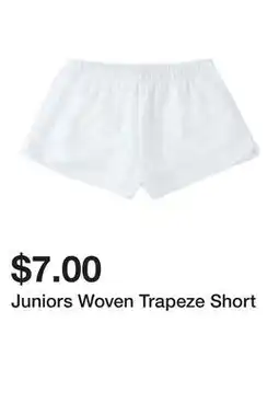 Five Below Juniors Woven Trapeze Short offer