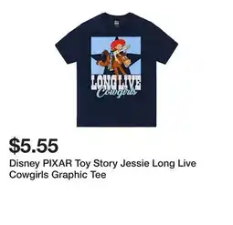 Five Below Disney PIXAR Toy Story Jessie Long Live Cowgirls Graphic Tee offer