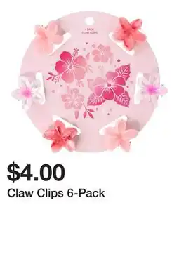 Five Below Claw Clips 6-Pack offer
