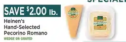 Heinen's Heinen's Hand-Selected Pecorino Romano offer