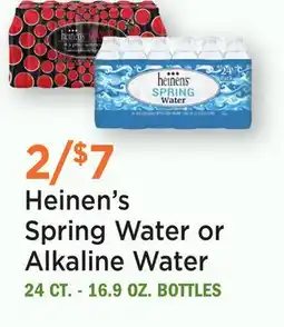 Heinen's Heinen's Spring Water or Alkaline Water offer