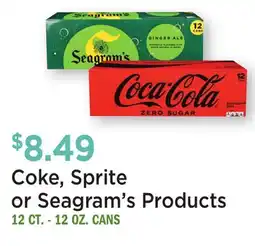 Heinen's Coke, Sprite or Seagram's Products offer