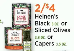 Heinen's Heinen's Black Olives or Sliced Olives or Capers offer