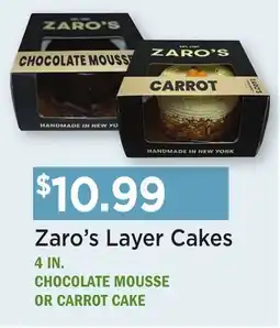 Heinen's Zaro's Layer Cakes offer