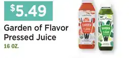 Heinen's Garden of Flavor Pressed Juice offer
