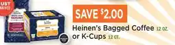 Heinen's Heinen's Bagged Coffee 12 OZ. or K-Cups 12 CT offer