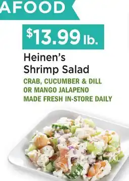 Heinen's Heinen's Shrimp Salad offer