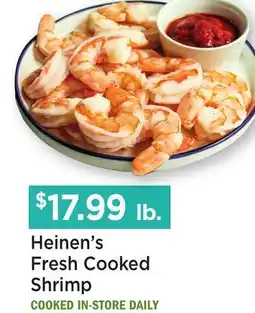 Heinen's Heinen's Fresh Cooked Shrimp offer