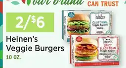 Heinen's Heinen's Veggie Burgers offer