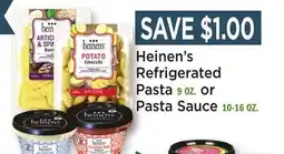 Heinen's Heinen's Refrigerated Pasta 9 OZ. or Pasta Sauce 10-16 OZ offer