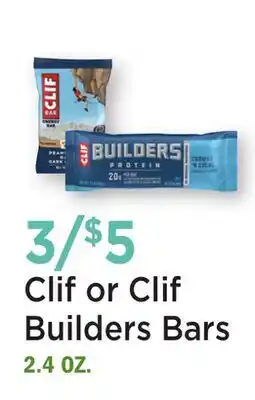 Heinen's Clif or Clif Builders Bars offer