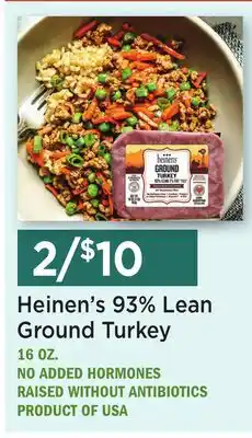 Heinen's Heinen's 93% Lean Ground Turkey offer