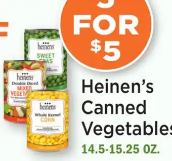 Heinen's Heinen's Canned Vegetables offer