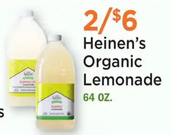 Heinen's Heinen's Organic Lemonade offer