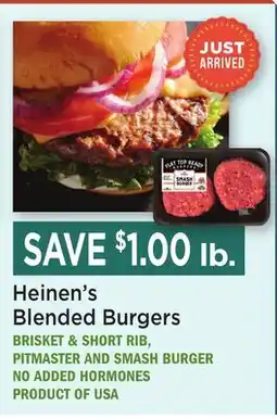 Heinen's Heinen's Blended Burgers offer