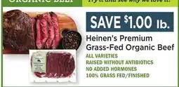 Heinen's Heinen's Premium Grass-Fed Organic Beef offer