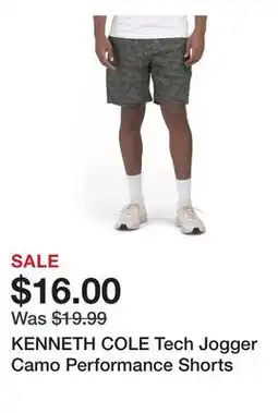 Marshalls KENNETH COLE Tech Jogger Camo Performance Shorts offer