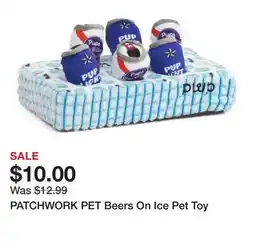 Marshalls PATCHWORK PET Beers On Ice Pet Toy offer