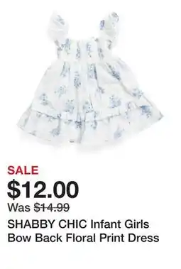 Marshalls SHABBY CHIC Infant Girls Bow Back Floral Print Dress offer