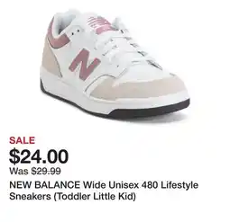 Marshalls NEW BALANCE Wide Unisex 480 Lifestyle Sneakers (Toddler Little Kid) offer