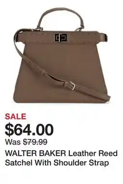Marshalls WALTER BAKER Leather Reed Satchel With Shoulder Strap offer