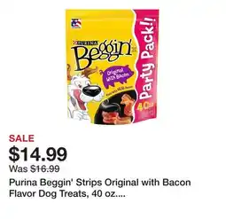 Tractor Supply Company Purina Beggin' Strips Original with Bacon Flavor Dog Treats, 40 oz. Pouch offer