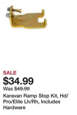 Tractor Supply Company Karavan Ramp Stop Kit, Hd/Pro/Elite Lh/Rh, Includes Hardware offer