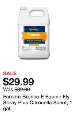 Tractor Supply Company Farnam Bronco E Equine Fly Spray Plus Citronella Scent, 1 gal offer