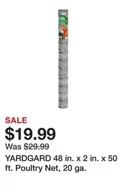 Tractor Supply Company YARDGARD 48 in. x 2 in. x 50 ft. Poultry Net, 20 ga offer