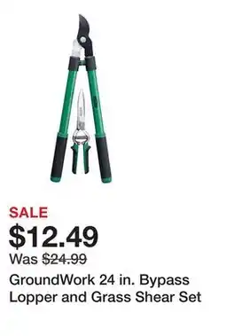 Tractor Supply Company GroundWork 24 in. Bypass Lopper and Grass Shear Set offer