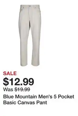 Tractor Supply Company Blue Mountain Men's 5 Pocket Basic Canvas Pant offer