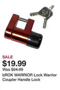 Tractor Supply Company bROK WARRIOR Lock Warrior Coupler Handle Lock offer